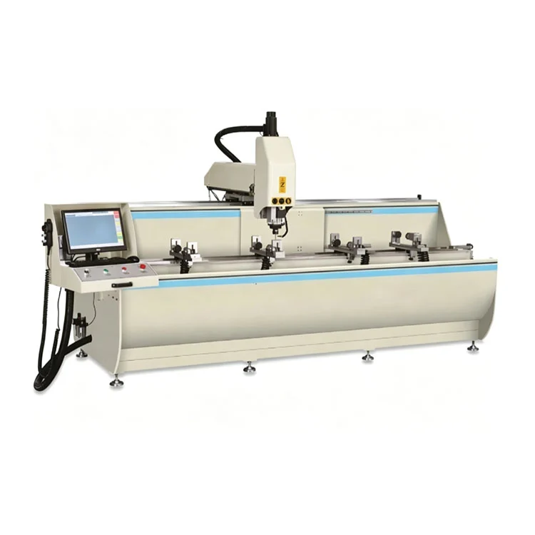 Pərdə Divar Fasad üçün 3 Oxlu CNC Alüminium Profil Emalı Mərkəzi