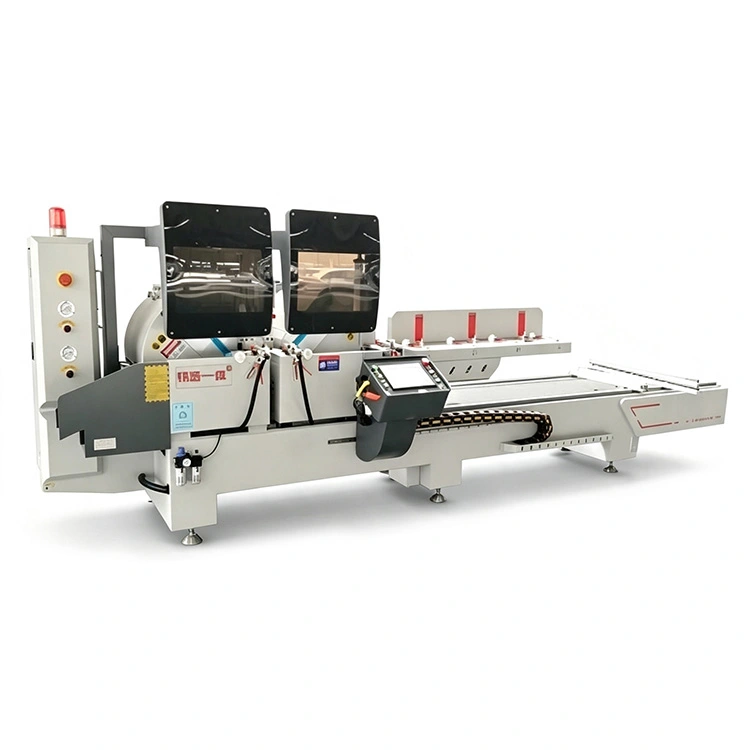 45° və 90° kəsmə üçün CNC cüt başlı kəsici mişar