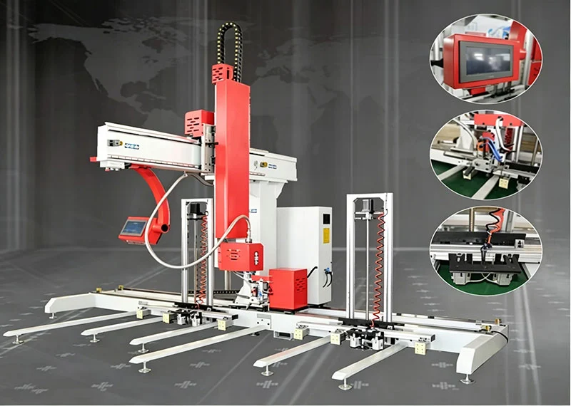 Cnc Glass Window Sealant Spreading Machinery